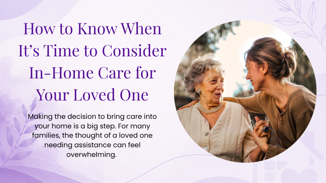 daughter talking to her elder mother about the need for in home care